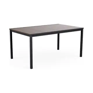 Keter 260567 Gartentisch Schwarz, Holz Rechteckige Form