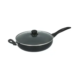 Alpina Koekenpan Met Spatdeksel 28 Cm - Hapjespan Met Anti-Aanbaklaag - Skillet En Pannendeksel Voor Alle Warmtebronnen - Ook Voor Inductie -