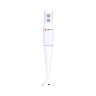 Alpina Staafmixer 400W - Handmixer Met Turbofunctie En Afneembare Staaf - Mixer Voor Soep, Smoothies En Babyvoeding - Roestvrijstalen Messen - Wit