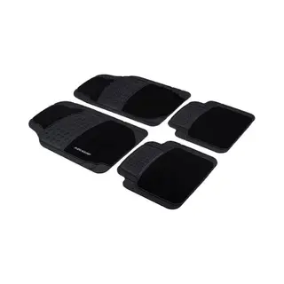 Dunlop Automatten Set - 4 Stuks - Auto Vloermatten - Pvc/Polyester - Zwart