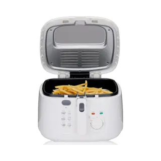 Alpina Friteuse 2, 5L Df-165 - Friteuse Mit Fett 1800W - Einstellbare Temperatur Bis 190°C - Für 2 Bis 3 Personen - Mit Antihaftbeschichtung Und