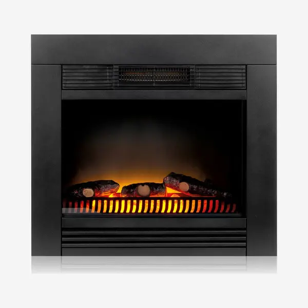 Classic Fire Chicago Elektrokamin Mit Heizung – Elektroheizung 1800W - Kaminofen Mit Heizung, Schalttafel Und Timer - Elektroherd Mit Led-Flammen - thumbnail