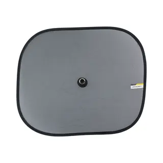 Dunlop Auto Zonneschermen Voor Zijramen - 2x Stuks - Antraciet - Kunststof - Zuignappen - 44 X 36 Cm