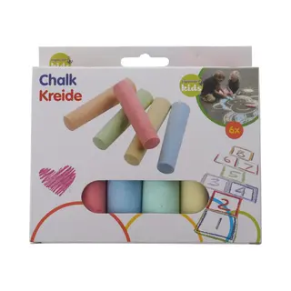 Eddy Toys Topwrite Stoepkrijt Voor Buiten - Krijt Set - 6 Stuks