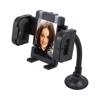 Carpoint Telefoonhouder Auto Met Zuignap Voor Dashboard En Raam - Met Foto Frame - Gsm Houder - Smartphone Houder - Universeel En Verstelbaar - Zwart