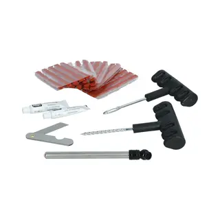 Carpoint Bandreparatieset 31-delig – Met 25 Proppen – Inclusief Bandenspanningsmeter – In Handige Opbergkoffer