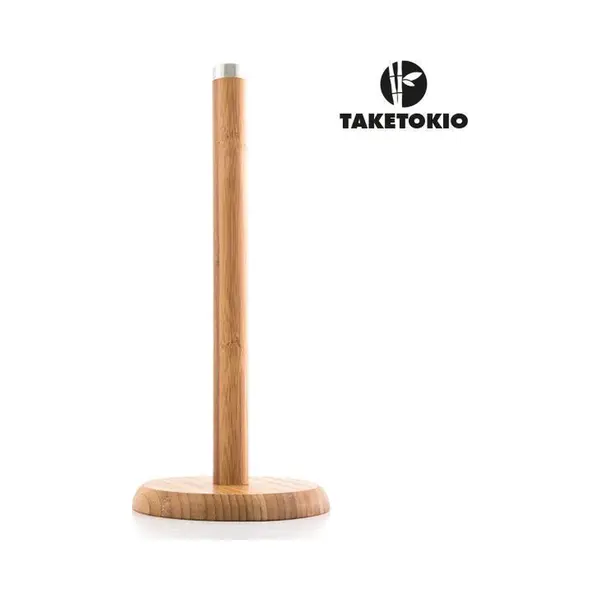Koopman Küchenrollenhalter Bambus 32 Cm Holzständer Rund, (1-St), Rollenhalter, Bambus, Küchenrollenständer, Küchenrolle thumbnail
