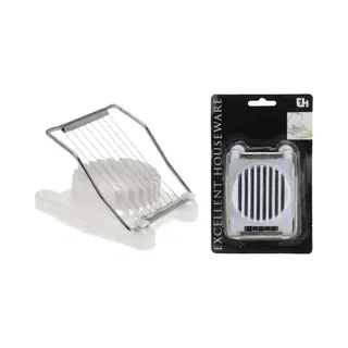 Excellent Houseware Eiersnijder Wit/Rvs