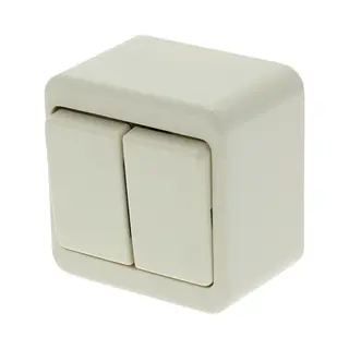 Berker Serieschakelaar - Opbouw - Crème