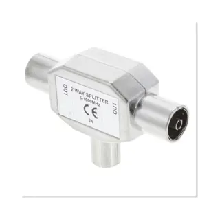 Qlinq Ql Coax Splitter Radio 1MALE/ 2FEM Metaal