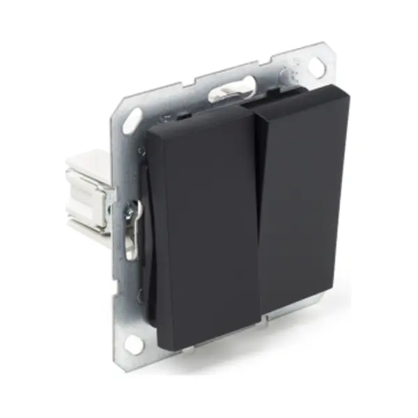 Q-Link S-Line Schakelaar Inbouw - Serie - Zwart thumbnail