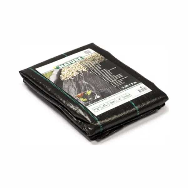 Nature - Gronddoek - 3, 3 X 5m - 100 G/m² - Zwart - Anti-worteldoek thumbnail