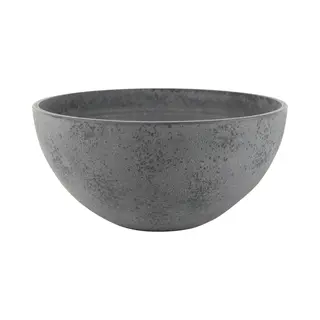 Ter Steege Bloempot/plantenpot Schaal - Kunststof - Donkergrijs - D35 X H17 Cm