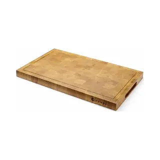 Hendi Eikenhouten Serveerplank – Eindnerf – Met Handgrepen – 325x265x30 Mm