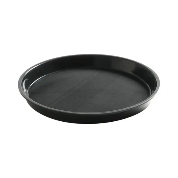 Hendi Rutschfestes, Widerstandsfähiges Rundes Kellnertablett Mit Rand, Durchmesser 32 Cm - Schwarz thumbnail