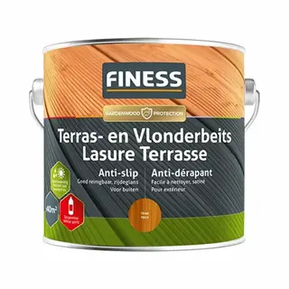 Finess Terras En Vlonderbeits Anti-slip - Teak - 2, 5 L