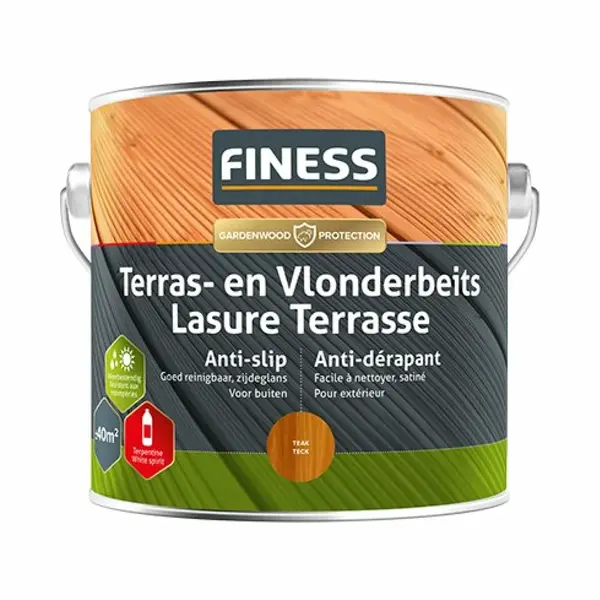 Finess Terras En Vlonderbeits Anti-slip - Teak - 2, 5 L thumbnail