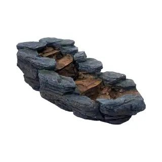 Ubbink Cazorla - Waterval Links - 29 X 74 X 34 Cm - Donkergrijs En Bruin