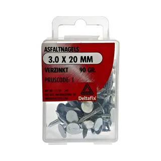 Deltafix Asfaltnagels 3, 0 X 15 Mm - Verzinkt - 90 Gram