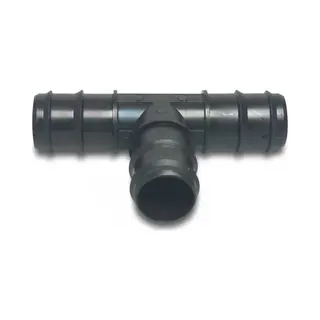 T-stuk Pom Zwart 32mm 1 Stuk Deltafix