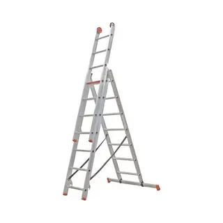 Altrex All Round 3-delige Reformladder - 3x7 Sporten - Max. Werkhoogte 5, 30 Meter - Lengte 4, 40 Meter