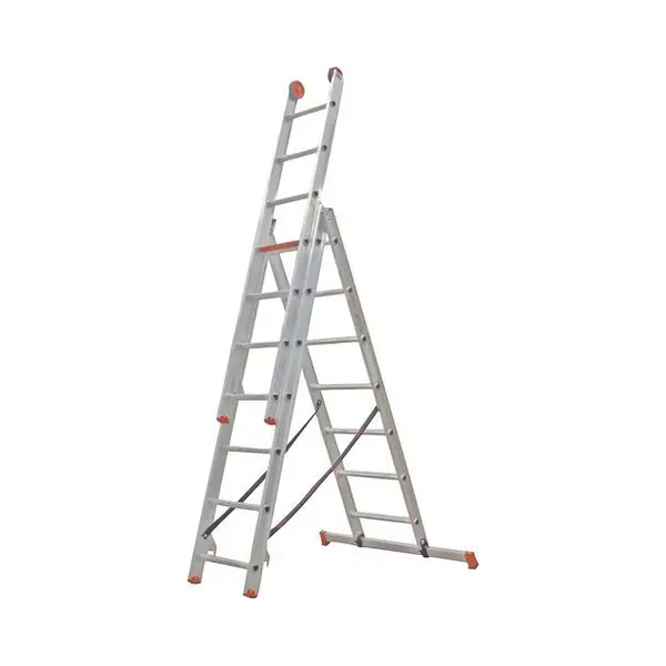 Altrex All Round 3-delige Reformladder - 3x7 Sporten - Max. Werkhoogte 5, 30 Meter - Lengte 4, 40 Meter thumbnail