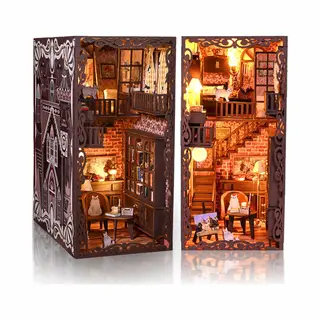 Book Nook Bouwpakket Verborgen Kasteel - Voor Kinderen En Volwassenen - Diy Miniatuur - Crafts&Co
