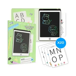 Silvergear Tekentablet Voor Kinderen - Met Opberghoes En 20 Sjablonen - Kindertablet - Lcd Tekenbord - Tekenen & Kleuren - Educatief Speelgoed - Vanaf 3 Jaar -