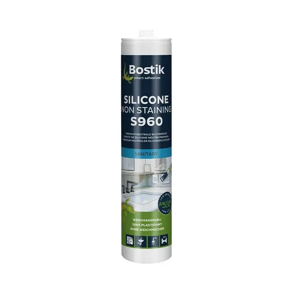 Bostik Premium Aware Siliconenkit S960 Zilvergrijs (310ml) thumbnail