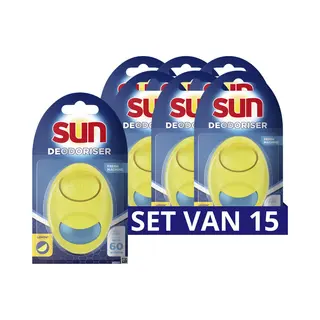 15x Sun Vaatwasmachine Verfrisser Citroen