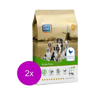 Carocroc Grain Free Gevogelte&Aardappel&Bieten - Hondenvoer - 2 X 3 Kg