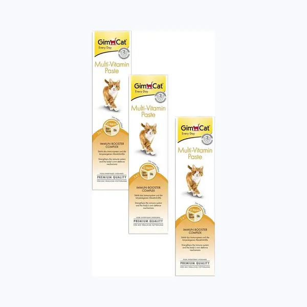 Gimcat Multi-Vitamin Pasta Vitamin - Kattensnack - 3 X 200 G thumbnail