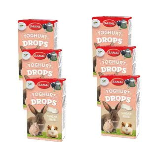 Sanal Yoghurt Drops Sugar Free - Knaagdiersnack - 6 X 45 G