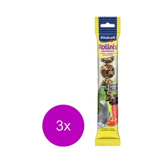 Vitakraft Rollinis Papegaai - Vogelsnack - 3 X 48 G
