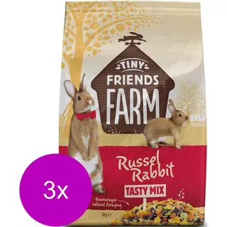 Tiny Friends Farm Russel Rabbit Tasty Mix - Konijnenvoer - 3 X 5 Kg