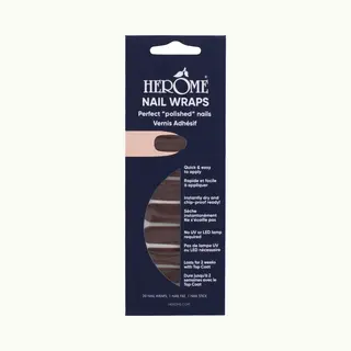 Herome Nail Wraps Hot Chocolate - Nagelstickers - Nail Art - Zonder Droogtijd - 2x10 Stickers
