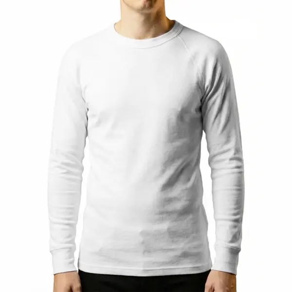 Ten Cate Thermoshirt Kinderen - Lange Mouw - Warm Ondershirt Met Ronde Hals Voor Jongens En Meisjes - 128 - Wit thumbnail