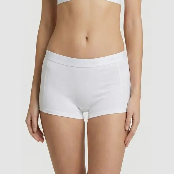 Ten Cate Basics Organic Cotton Stretch Shorts Wit 2 Pack Voor Meisjes | Maat 170/176 thumbnail