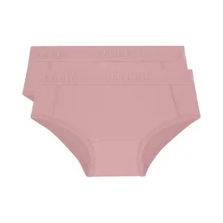 Ten Cate Basics Organic Cotton Stretch Hipster Ash Pink 2 Pack Voor Meisjes | Maat 170/176