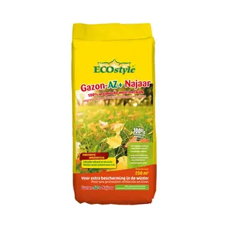 ECOstyle Gazon-Az Najaar – Bescherming Tegen Koude Winter – Met Extra Kalk - Geeft Tot 120 Dagen Voeding – Werkt Tegen Mos - 250 M² - 10 Kg