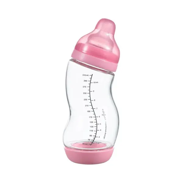 Difrax S-Babyfles Wide 310 Ml Glas Roze | 1 Stuk thumbnail