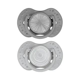 Difrax Lovi - Dynamischer Schnuller - 6 Bis 18 Monate - Grau