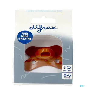 Difrax Pure Collection Schnuller 0-6 Monate Natural Cinnamon | 1 Stück