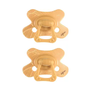 Difrax Natural Fopspeen - 12 Tot 18 Maanden - Gele - 2 Stuks