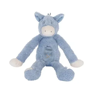 Happy Horse Ezel Denzell Knuffel 32cm - Blauw - Baby Knuffel