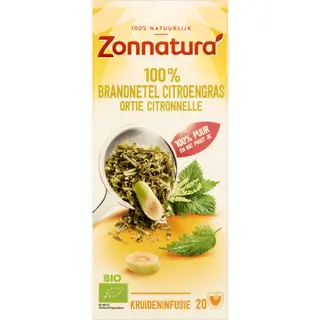 Zonnatura Thee Brandnetel-Citroengras 20 Zakjes
