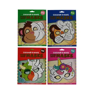 Kleur en Maak Kleur Je Eigen Masker KN629 - 4 Varianten