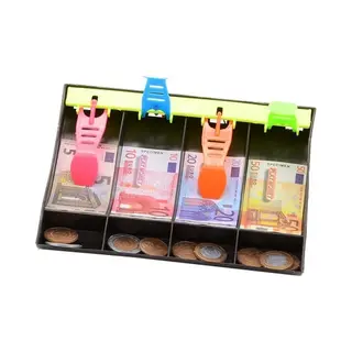 Johntoy Kassalade Met Speelgeld 120-delig - Kassageld - Speelgoed Geld - Speelgoed Jongens - Speelgoed Meisjes - Schoencadeautje - Kassa - Kassa