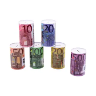Merkloos Spaarpot 500 Euro Biljet - 8 X 15 Cm - Blikken/metalen Spaarpot Met Euro Biljet - 1 Stuk