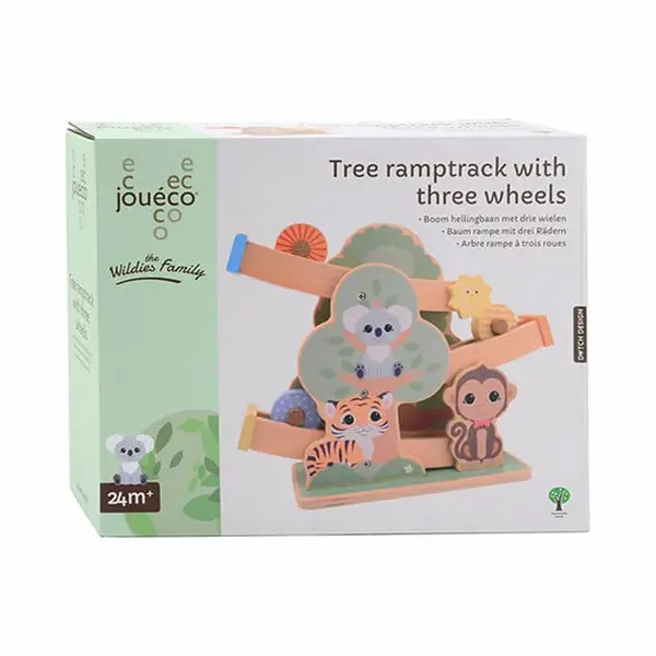 Jouéco Hellingbaan Boom Junior 30 X 25 Cm Hout 4-delig thumbnail